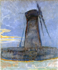 Piet Mondrian, Mill at Domburg, 1908-09
