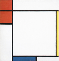 Piet Mondrian, Composition with Red, Yellow and Blue, 1927