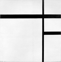 Piet Mondrian, Composition in Black and White II with Black Lines, 1930