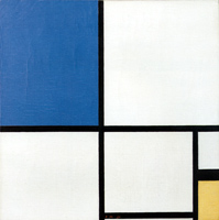 Piet Mondrian, Composition N. II with Blue and Yellow, 1930