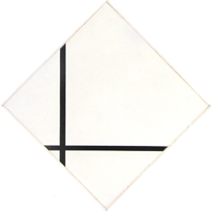 Piet Mondrian, Lozenge Composition with Two Lines, 1931