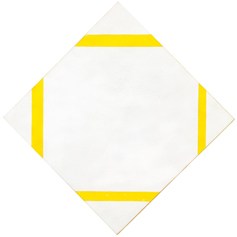 Piet Mondrian, Lozenge with Four Yellow Lines, 1933