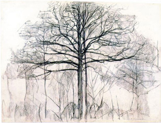 Piet Mondrian, Study of Trees 1, 1912
