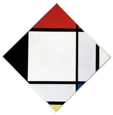 Piet Mondrian, Lozenge Composition with Red, Black, Blue and Yellow, 1925