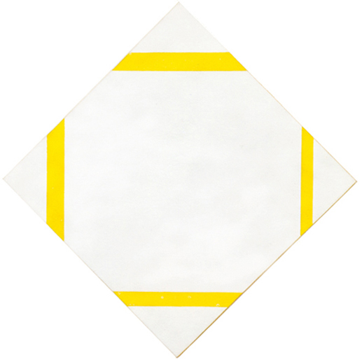 Piet Mondrian, Lozenge with Four Yellow Lines, 1933