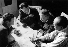 Piet Mondrian con amici fra i quali Michel Seuphor