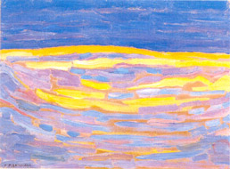 Piet Mondrian, Dune Sketch in Bright Stripes, 1909