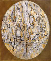 Piet Mondrian, Tableau 3, Composition in Oval, 1913